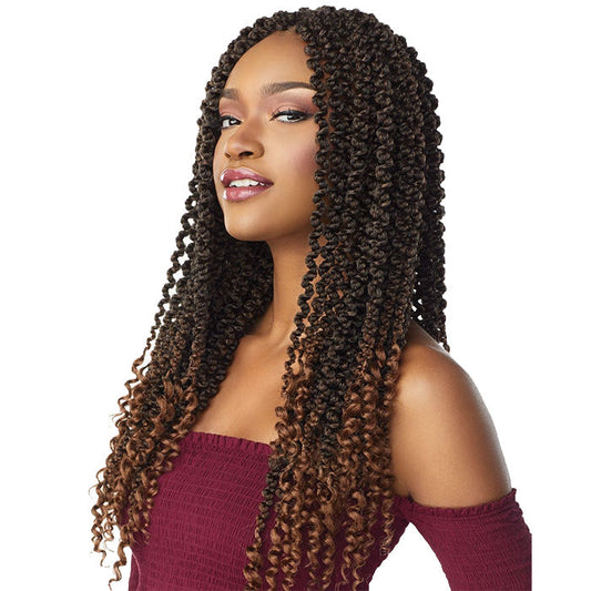 Sensationnel Lulutress Pre-Looped Pre-Stretched Crochet Braids - 3X 3D PASSION TWIST 18" Alexwigs