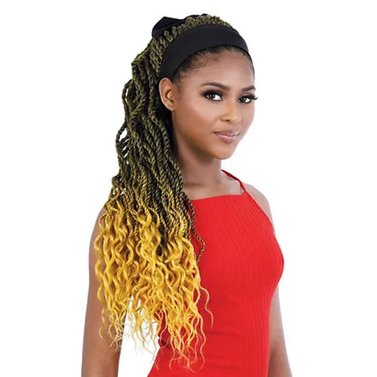 Seduction Quick Wrap with Headband Wig - WRAP.SNC36W WAVY SENEGAL TWIST Alexwigs