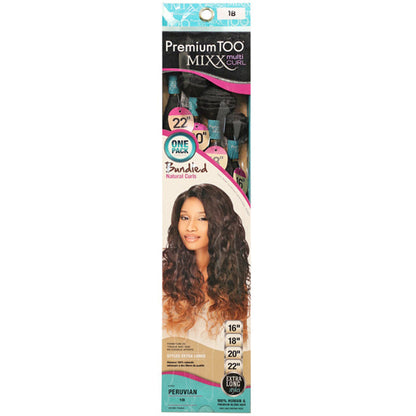 Sensationnel Premium Too Mixx Multi Curl Weave - PERUVIAN WAVE 16/18/20/22" (One Pack) Alexwigs