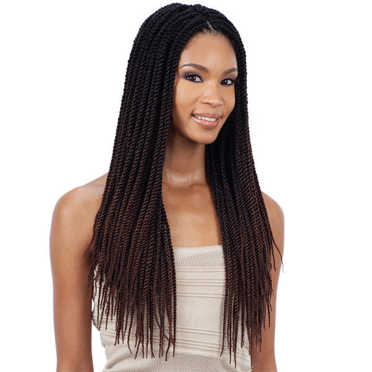Mayde Beauty Mighty Pack Pre-Looped Crochet Braid - 3X 45 SENEGAL TWIST 12" Alexwigs