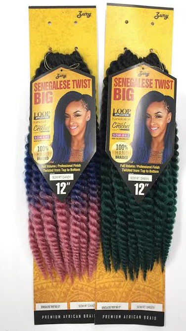 Zury Sis Crochet Braid SENEGALESE TWIST BIG 12 Inch