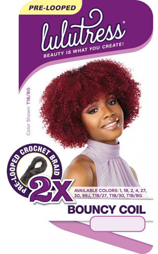 Sensationnel Lulutress Pre-Looped Crochet Braid - 2X BOUNCY COIL 8" Alexwigs