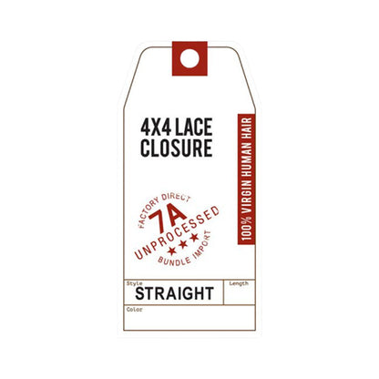 Sensationnel Bare & Natural 100% Virgin Human Hair 4x4 Lace Closure - STRAIGHT 10-18" Alexwigs