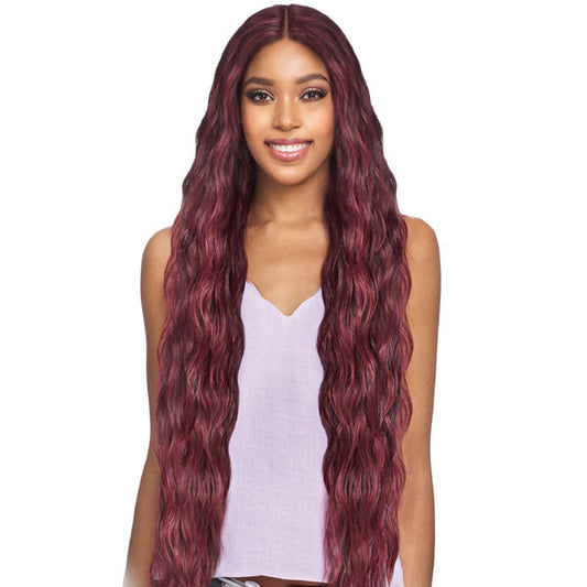 Vanessa Tops Synthetic Deep Middle Lace Part Swissilk Lace Front Wig - TOPS DM SHANI 38 Alexwigs