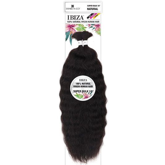 Shake N Go Ibiza 100% Natural Virgin Human Hair Braids - SUPER BULK 18" Alexwigs