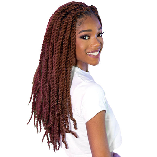 Shake N Go Equal Cuban Twist Crochet Braid - 3X CUBAN TWIST SOFT & NATURAL 22" Alexwigs