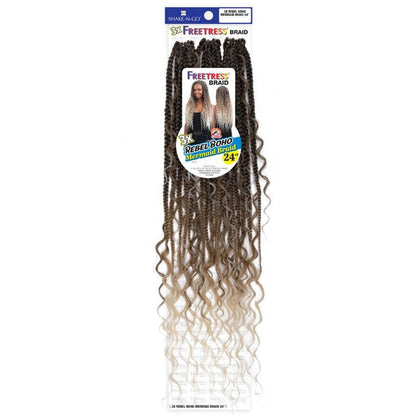 Freetress Pre-Looped Crochet Braids - 3X REBEL BOHO MERMAID BRAID 24" Alexwigs