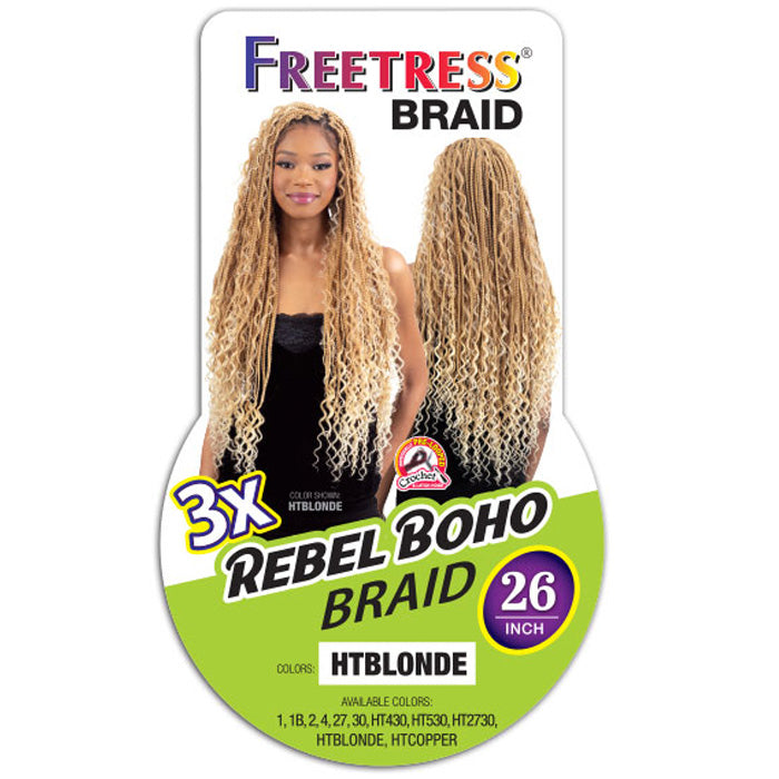 Freetress Pre-Loop Crochet Braids - 3X REBEL BOHO BRAID 26" Alexwigs