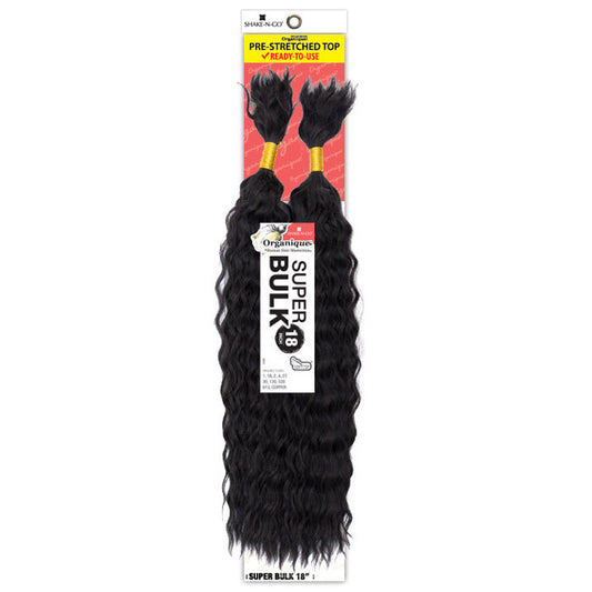Shake N Go Organique Human Hair Blend Braids - SUPER BULK 18"/22" Alexwigs