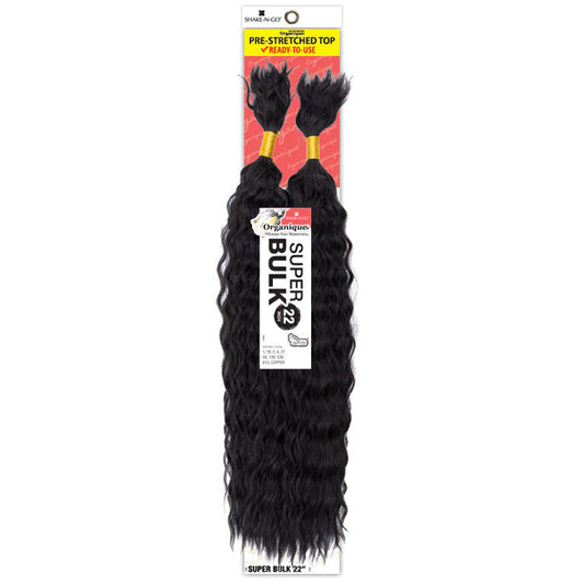 Shake N Go Organique Human Hair Blend Braids - SUPER BULK 18"/22" Alexwigs