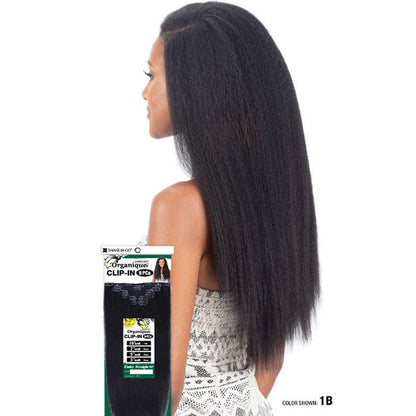 Shake N Go Organique Clip-In Weaves - KINKY STRAIGHT 18" 9 PCS Alexwigs