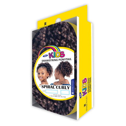 Shake N Go for Kids Drawstring Ponytail - SPIRAL CURLY Alexwigs