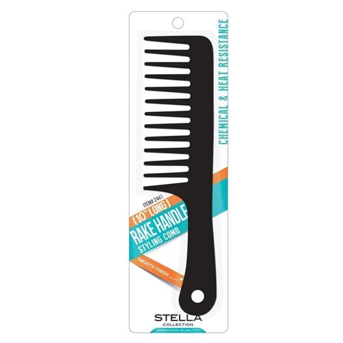 Stella Collection Rake Handle Styling Comb 10" Alexwigs