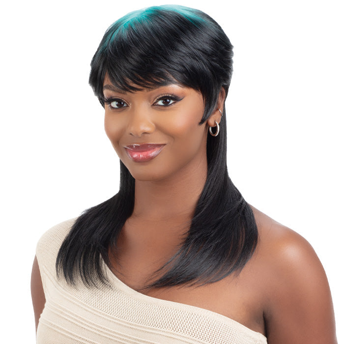 Shake N Go Equal Lite Retro Style Full Wig - STRAIGHT MULLET Alexwigs