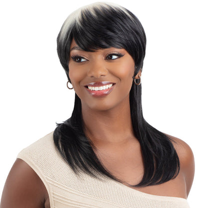 Shake N Go Equal Lite Retro Style Full Wig - STRAIGHT MULLET Alexwigs