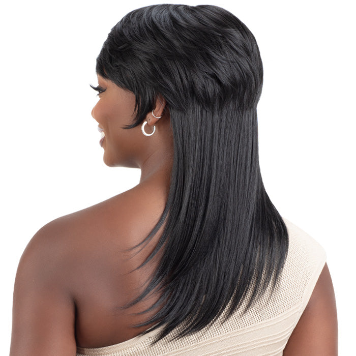 Shake N Go Equal Lite Retro Style Full Wig - STRAIGHT MULLET Alexwigs