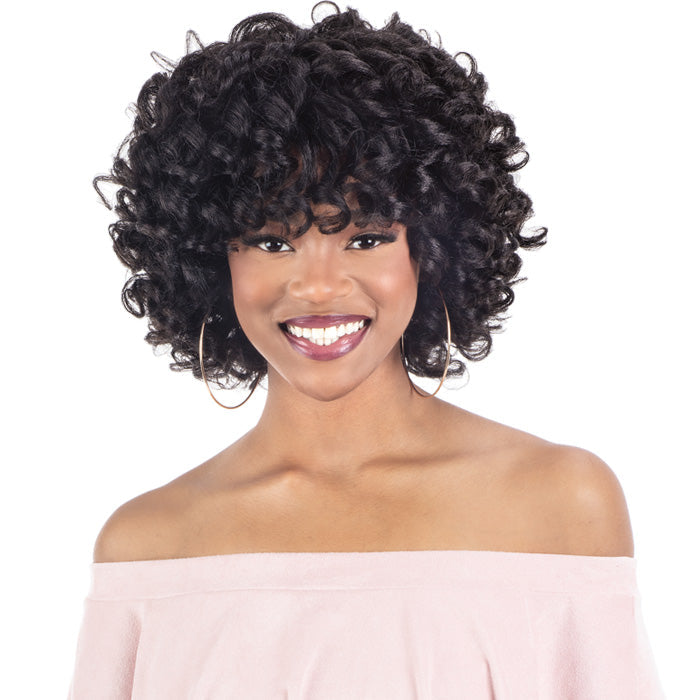Shake N Go Natural Me Full Wig - FLEXI-ROD CURL Alexwigs