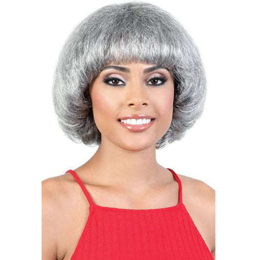Motown Tress Synthetic Silver Gray Hair Collection Wig - S TAMARA Alexwigs