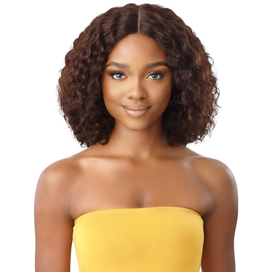 Outre The Daily 100% Unprocessed Human Hair Lace Part Wet & Wavy Wig - NATURAL DEEP 12 Alexwigs