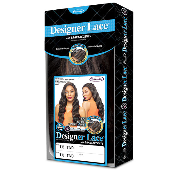 Vanessa Human Hair Blend Designer Lace Front Wig - TJ3 TIVO Alexwigs