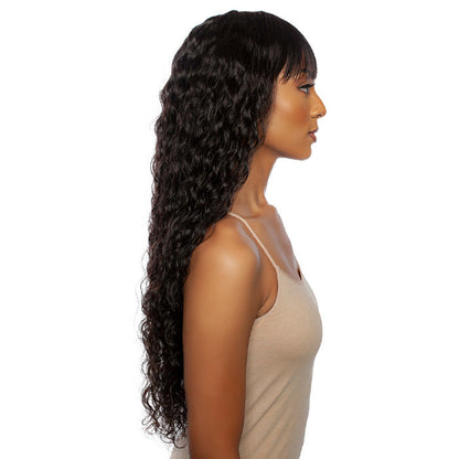 Mane Concept Trill 100% Unprocessed Human Hair 11A Full Wig - TRM114 DEEP CURL FULL BANG 32" Alexwigs