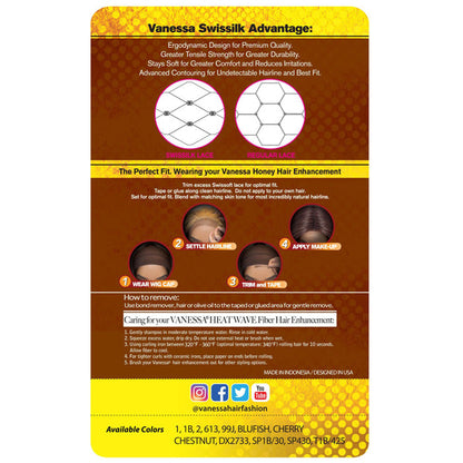 Vanessa Swissilk Tops Deep Middle Lace Part Wig - TOPS DM ALANTA 38 Alexwigs