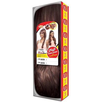 Vanessa Snap Bang & Pony Bundle Removable Bang Wrap Ponytail - STBB ALICIA Alexwigs
