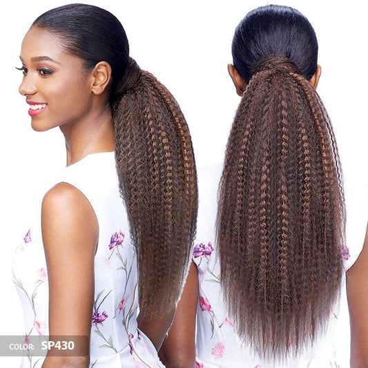 Vanessa Drawstring With Bundle Wrap Express Curl Ponytail - STB CRINKLE Alexwigs