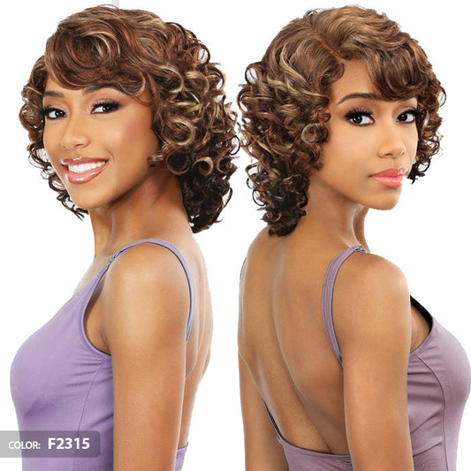 Vanessa PartY Lace Y-Shaped Wider Part Lace Wig - RAVEN Alexwigs