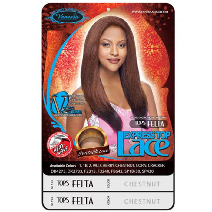 Vanessa Express Top Swiss Lace Front Wig - TOPS FELTA Alexwigs