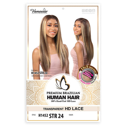Vanessa Premium Brazilian Human Hair Glueless 13x5 HD Lace Front Wig - STR 24 Alexwigs