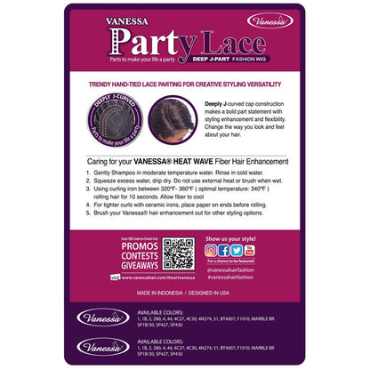 Vanessa Party Lace Deep J-Part Fashion Wig - JIMMY Alexwigs