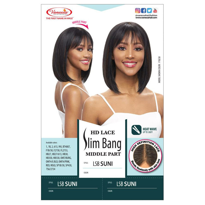 Vanessa Slim Bang HD Middle Part Lace Wig - LSB SUNI Alexwigs