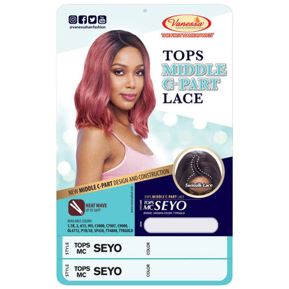 Vanessa Top Middle C-Side Swissilk Lace Front Wig - TOPS MC SEYO Alexwigs