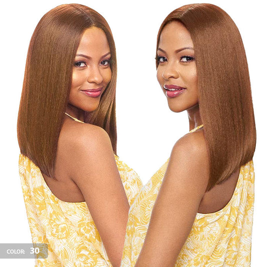 Vanessa Party Lace Deep I Part Human Hair Blend Wig DIHB SATIN Alexwigs