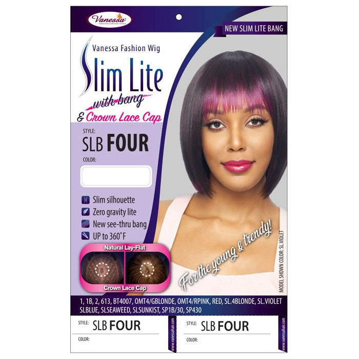 Vanessa Slim Lite with Bang Crown Lace Cap Wig - SLB FOUR Alexwigs