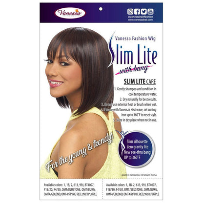 Vanessa Slim Lite with Bang Fashion Full Wig - SLB TWO Alexwigs