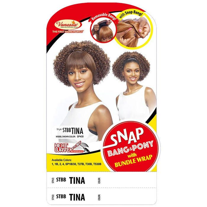 Vanessa Snap Bang & Pony Bundle Removable Bang Wrap Ponytail - STBB TINA Alexwigs