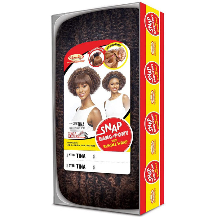 Vanessa Snap Bang & Pony Bundle Removable Bang Wrap Ponytail - STBB TINA Alexwigs