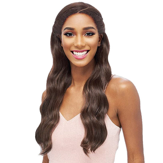 Vanessa Tops Middle Reverse C-Part Swissilk Lace Front Wig - TOUEI Alexwigs