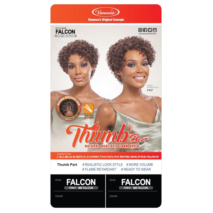 Vanessa Thumb Part Wig - FALCON Alexwigs