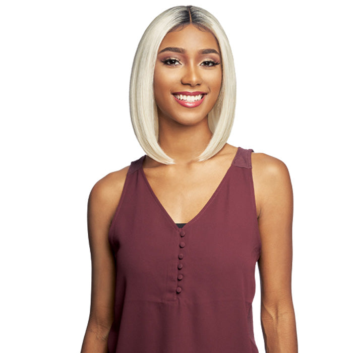 Vanessa Top Middle Lace Part Swissilk Lace Front Wig - CAMILA Alexwigs