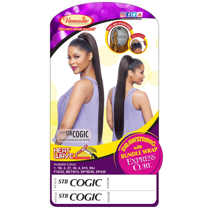 Vanessa Drawstring With Bundle Wrap Express Curl Ponytail - STB COGIC Alexwigs
