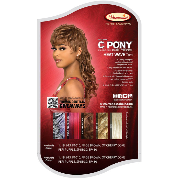 Vanessa Fashion Full Wig - C PONY Alexwigs