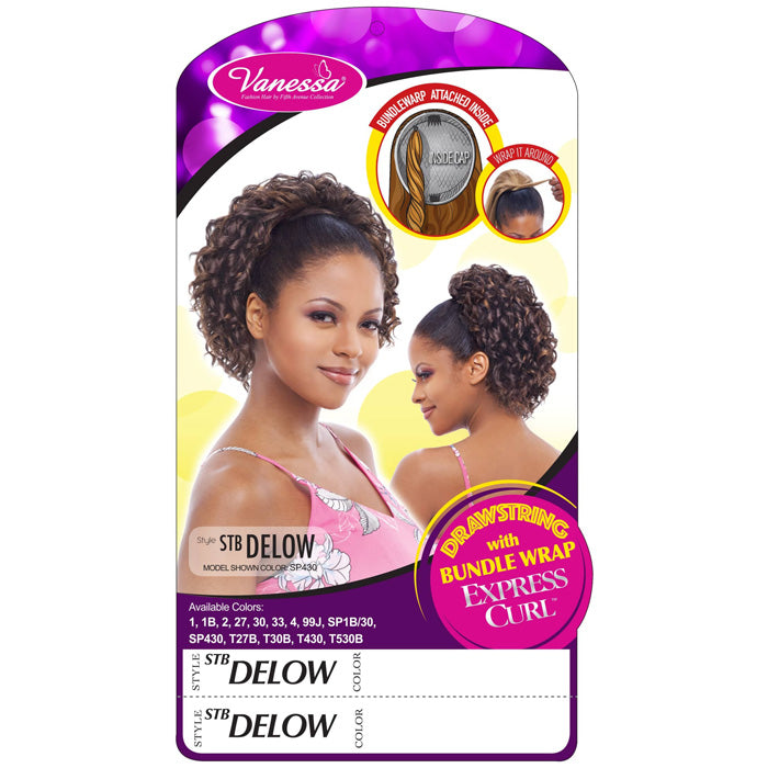 Vanessa Drawstring Ponytail With Bundle Wrap Express Curl - STB DELOW Alexwigs