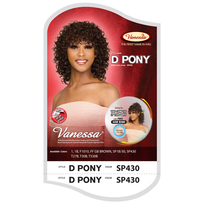 Vanessa Fashion Full Wig - D PONY Alexwigs