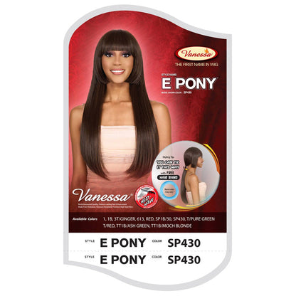 Vanessa Fashion Full Wig - E PONY Alexwigs
