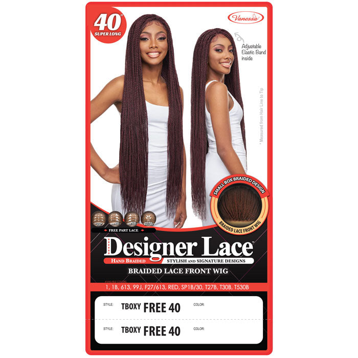 Vanessa Designer Lace Braided Lace Front Wig - TBOXY FREE 40 Alexwigs