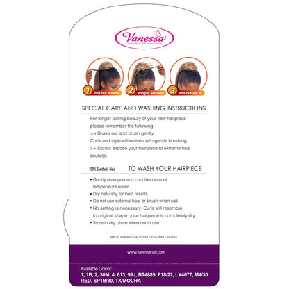 Vanessa Drawstring With Bundle Wrap Express Curl Ponytail - STB HALOW Alexwigs