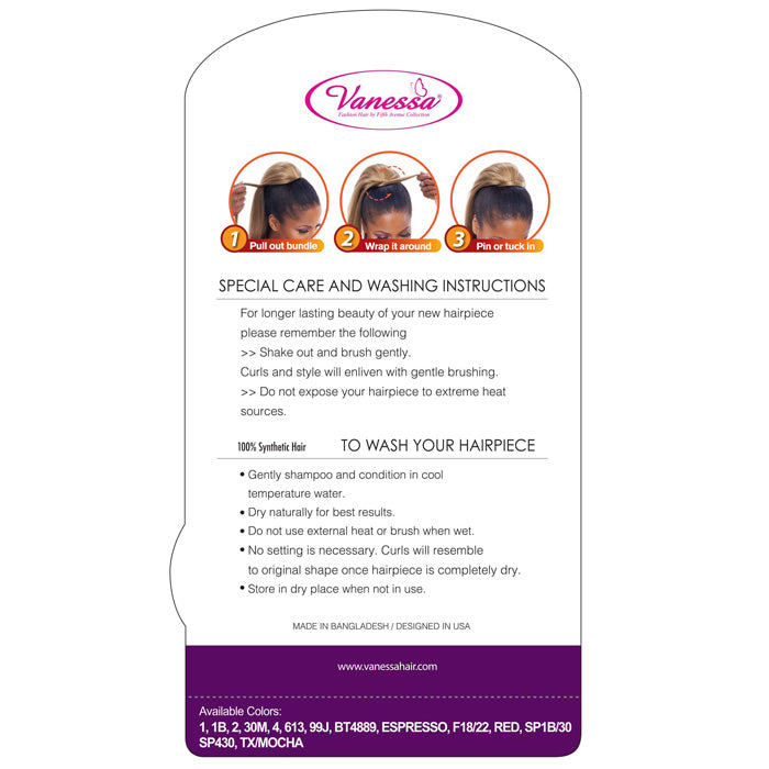 Vanessa Drawstring With Bundle Wrap Express Curl Ponytail - STB ITELOW Alexwigs